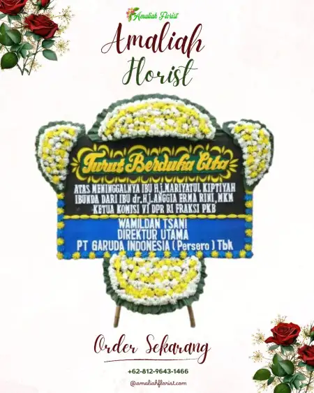 Papan Bunga Duka Citra Raya